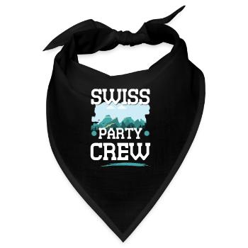 Swiss Party Crew - Bandana - Schwarz - Vorne