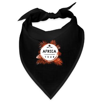 Afrika Tour Bunt - Bandana - Schwarz - Vorne
