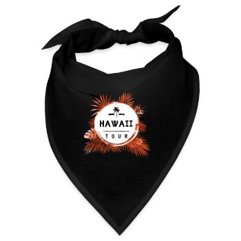 Hawaii Tour Bunt - Bandana - Schwarz - Vorne