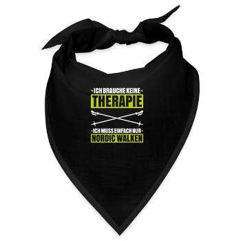 Nordic Walking Nordic Walker Nordic Walken - Bandana - Schwarz - Vorne