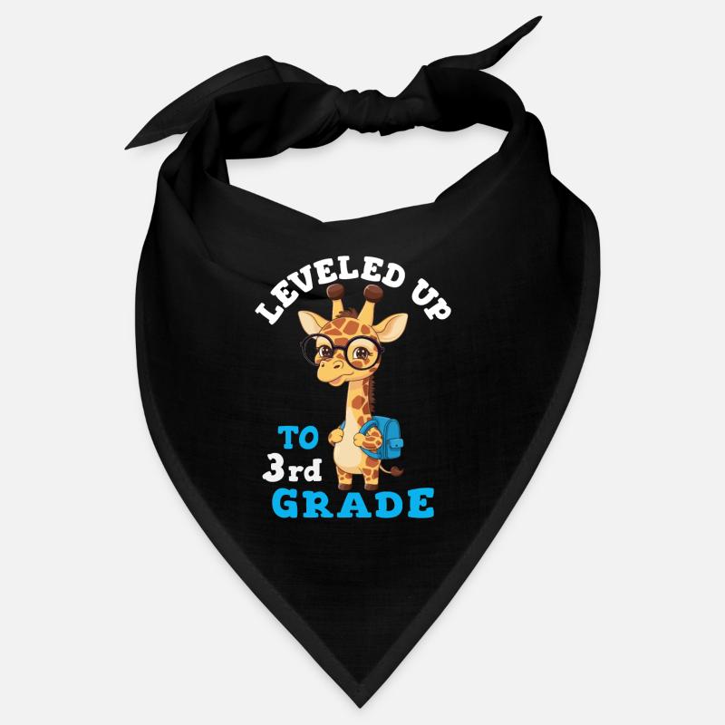 Leveled up to 3rd Grade - Funny Giraffe Bandana