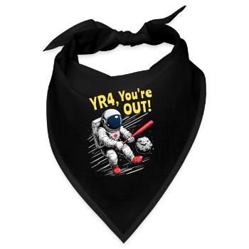 R4 Asteroid 2032 - Weltraum Verteidigung - Bandana - Schwarz - Vorne