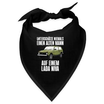 Lada Niva 4x4 Offroad Geländewagen UdSSR - Bandana - Schwarz - Vorne