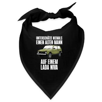 Lada Niva 4x4 Offroad Geländewagen UdSSR - Bandana - Schwarz - Vorne