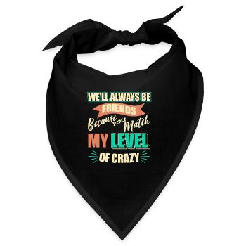 Freund Beste Freunde - Bandana - Schwarz - Vorne