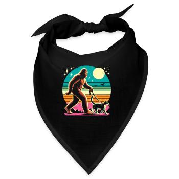 Bigfoot Katze - Bandana - Schwarz - Vorne