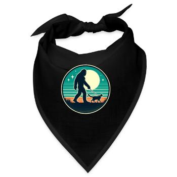 Bigfoot Katze - Bandana - Schwarz - Vorne