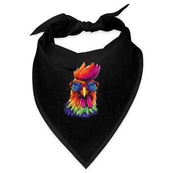 Chicken Sonnenbrille - Bandana - Schwarz - Vorne