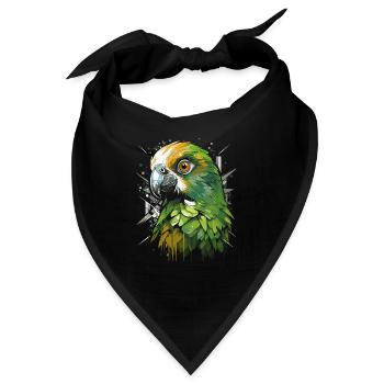 Wellensittich Sittich - Bandana - Schwarz - Vorne
