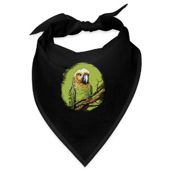 Wellensittich Sittich - Bandana - Schwarz - Vorne
