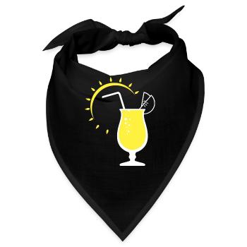 Sonnige Limonade - Bandana - Schwarz - Vorne