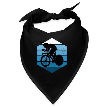 Rennradfahrer Roadbike Rennradfahren Herren - Bandana - Schwarz - Vorne