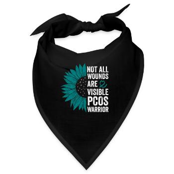 PCOS Kriegerin: Unsichtbarer Kampf - Bandana - Schwarz - Vorne