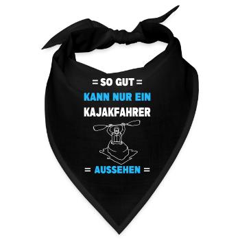 Kajak Wassersport Paddeln Kajakfahren Kajakfahrer - Bandana - Schwarz - Vorne
