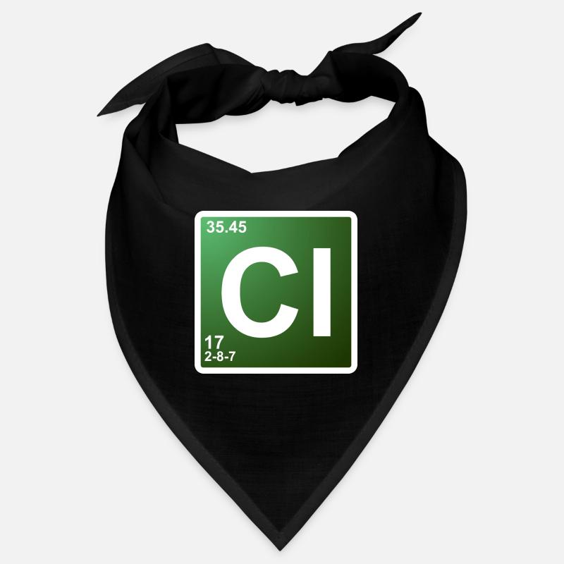 Cl - Chlor - Chemie Element 17 Bandana