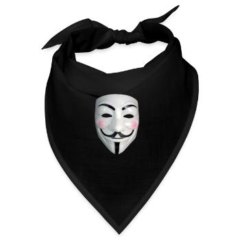 Anonym - Bandana - Schwarz - Vorne