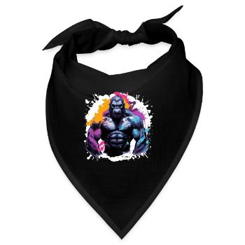 Gorilla Bodybuilding Beast - Bandana - Schwarz - Vorne