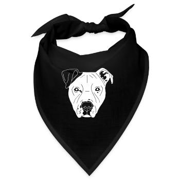 Bulldog Mix - Bandana - Schwarz - Vorne