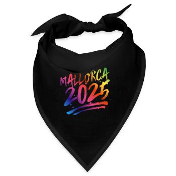 Mallorca 2025 Bunt - Bandana - Schwarz - Vorne