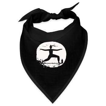 Yoga - Relaxen Lebensqualität - Bandana - Schwarz - Vorne