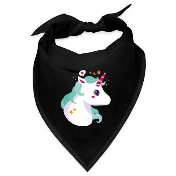 Einhorn - Einhorn - Einhorn - Bandana - Schwarz - Vorne