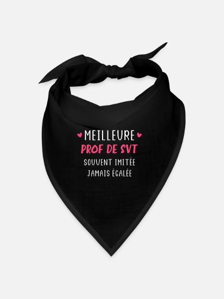 Souvent imitée jamais égalée prof de svt - Bandana - noir - Devant