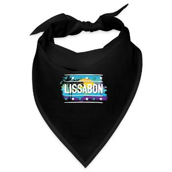Lissabon - Bandana - Schwarz - Vorne