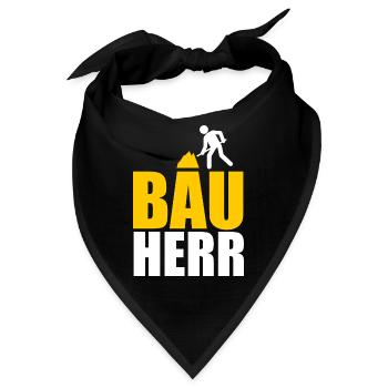 Bauherr Hausbau Eigenheim Richtfest 2022 - Bandana - Schwarz - Vorne