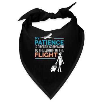 Flugbegleiter Flugbegleiter Flugbegleiterin Flugbegleiterin - Bandana - Schwarz - Vorne