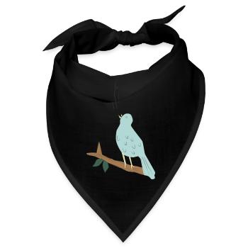 baum tree baumstamm wald forest woods45 - Bandana - Schwarz - Vorne