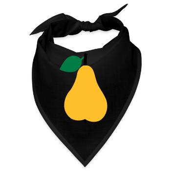 Birne - Bandana - Schwarz - Vorne