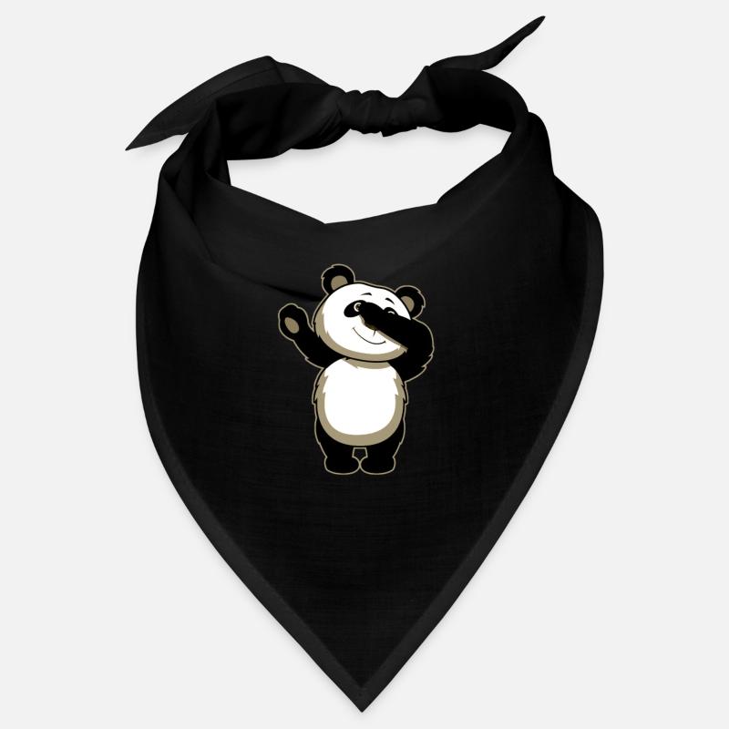 Panda Dab Funny - Bandana - black