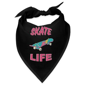 Skate-Leben - Bandana - Schwarz - Vorne