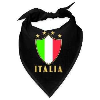 Italia Fußball - Bandana - Schwarz - Vorne