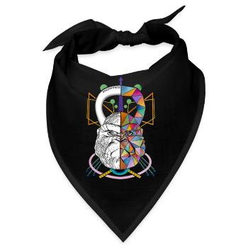 Kongbell Gorilla Kettlebell Paleofitness Geometric - Bandana - Schwarz - Vorne