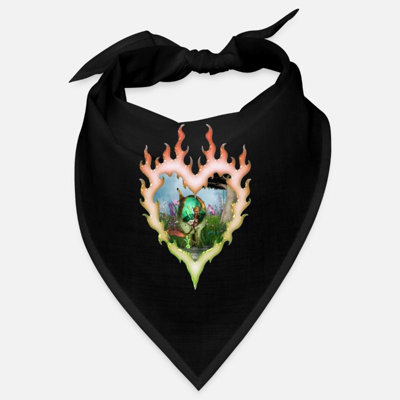 Petite fée avec son chat Bandana