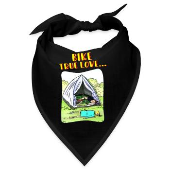 Bike True Love Camping - Bandana - Schwarz - Vorne