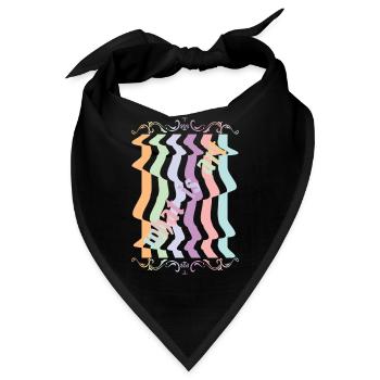 Abstrakte Kunst - Bandana - Schwarz - Vorne