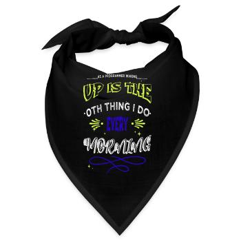 computer science computer statement - Bandana - Schwarz - Vorne