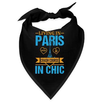 DAS LEBEN IN PARIS WAR EIN CRASHKURS IN CHIC - Bandana - Schwarz - Vorne