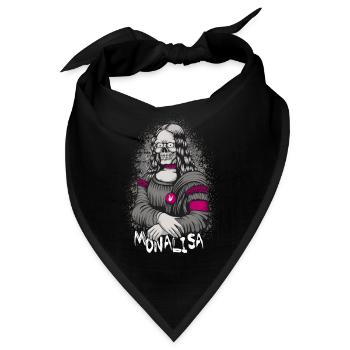 Mona Lisa - Bandana - Schwarz - Vorne