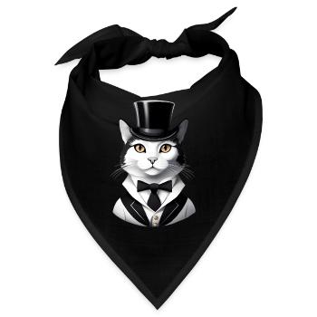 Kater König - Bandana - Schwarz - Vorne