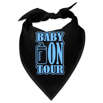 Baby on Tour - Bandana - Schwarz - Vorne
