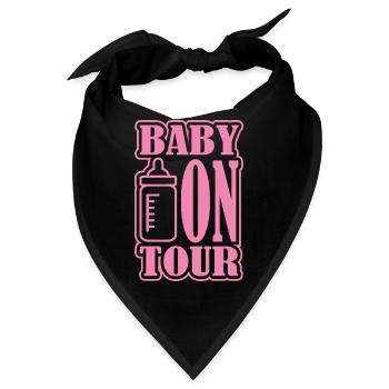 Baby on Tour - Bandana - Schwarz - Vorne