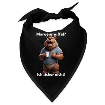 Morgenmuffel - Bandana - Schwarz - Vorne