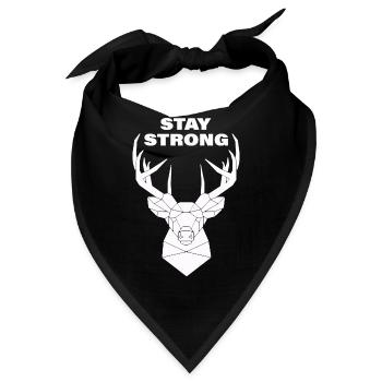 STAY STRONG - Bandana - Schwarz - Vorne