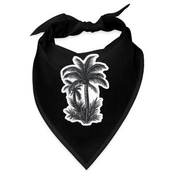 Palme - Bandana - Schwarz - Vorne