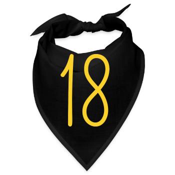 18 - Bandana - Schwarz - Vorne