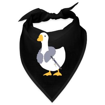 Wo sich Winde treffen – Chinesische Gans – Brunnen des Himmels - Bandana - Schwarz - Vorne