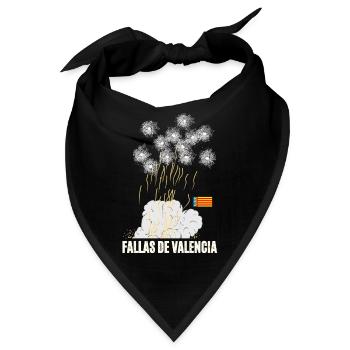 Fallas De Valencia Feuerwerk - Bandana - Schwarz - Vorne